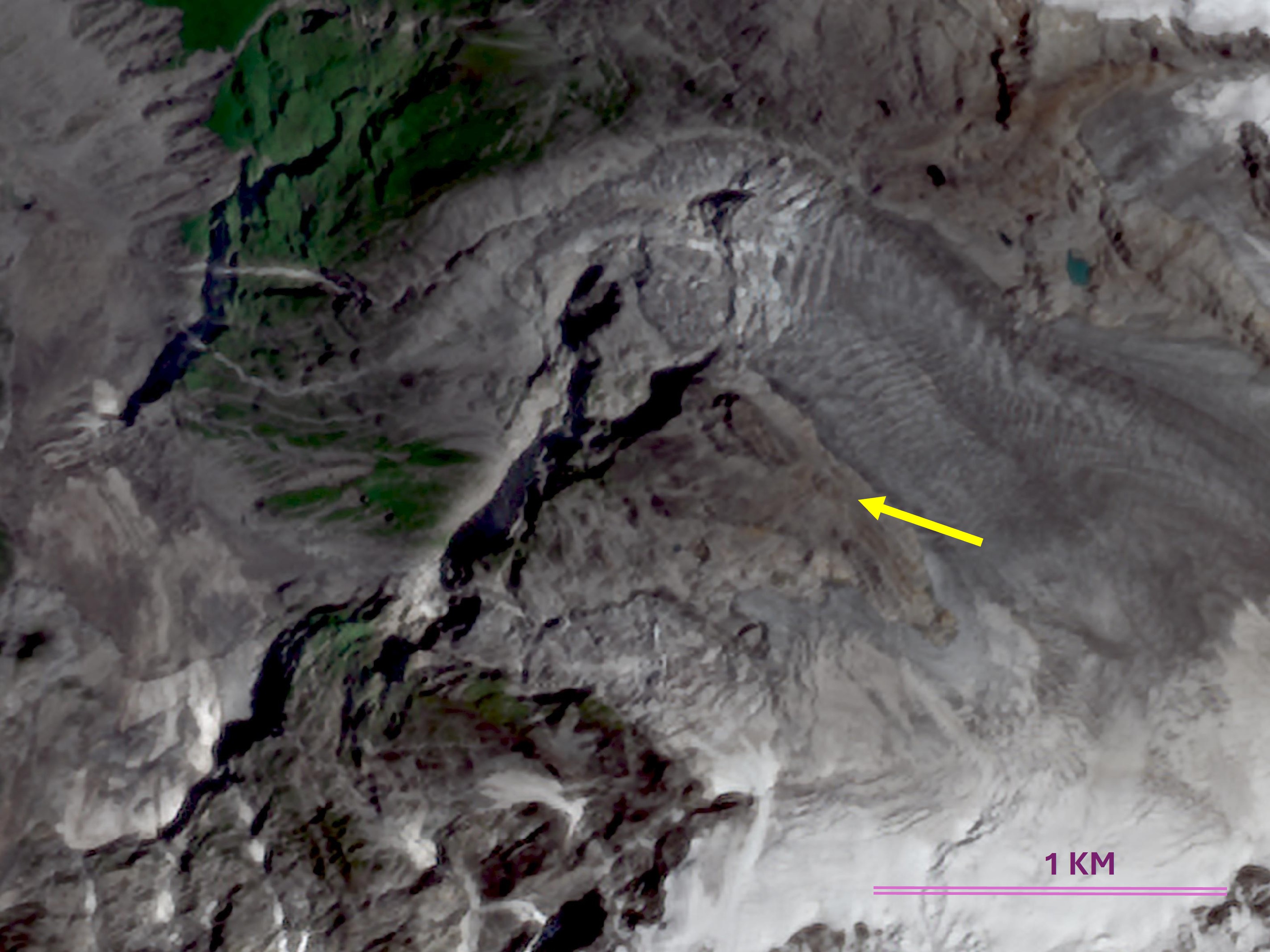 Before: natural-colour Sentinel-2 view, August 2026
